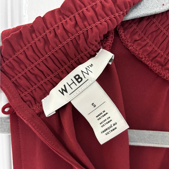 WHBM Women's High Neck Maroon Peplum Top size Small - Picture 4 of 5